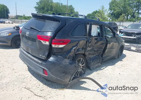 2018 Toyota Highlander Se z USA, uszkodzony, nr VIN 5TDJZRFH2JS810563